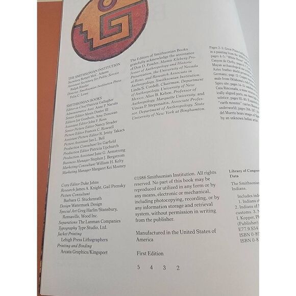 Philip Kopper The Smithsonian Book of North American Indians First Edition Book - Picture 5 of 5